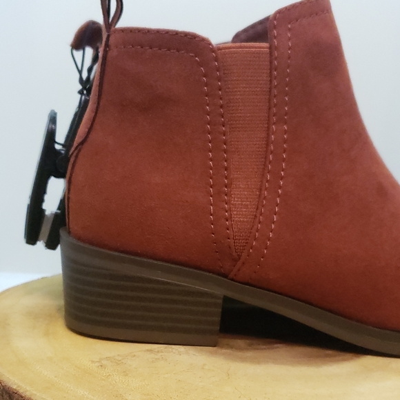 Rust Suede Boots - Picture 3 of 5
